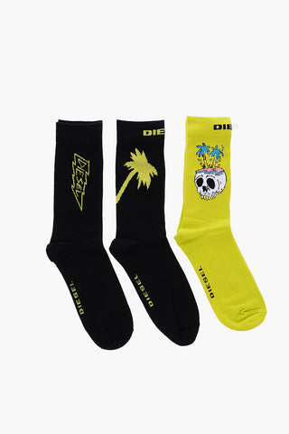embroidered SKM-RAY 3 socks set