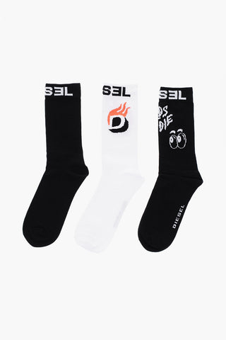 embroidered SKM-RAY 3 socks set