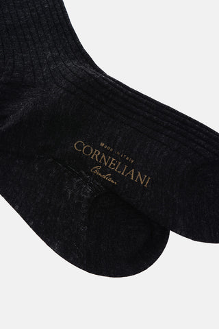 ribbed solid color long socks