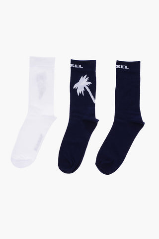 embroidered SKM-RAY 3 socks set
