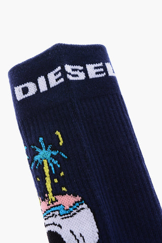 embroidered SKM-RAY 3 socks set