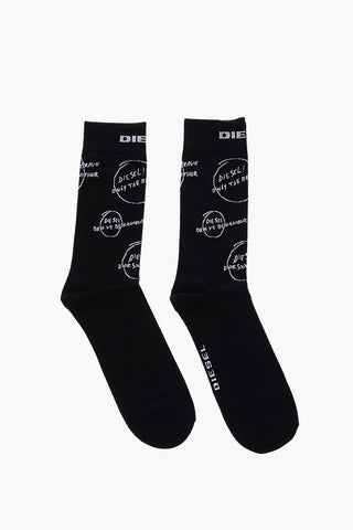 Calzini SKM-RAY con Ricamo Logo All Over