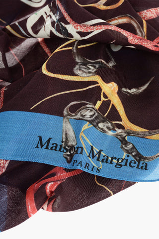 MM0 Patterned Silk and Wool Foulard