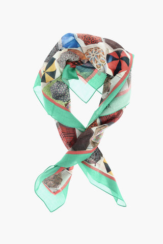MM0 Patterned Silk and Wool Foulard