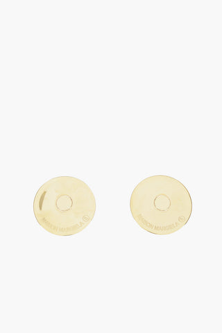 MM6 Golden Effect Stud Earrings