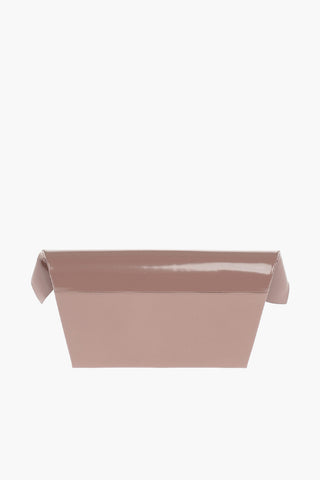 MM11 leather SNATCHED clutch with removable shoulder strap