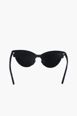 MM6 Velvet Faux Sunglasses with Ribbon