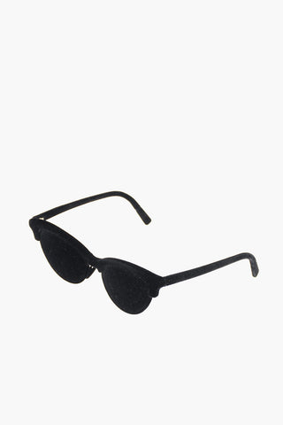 MM6 Velvet Faux Sunglasses with Ribbon