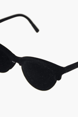 MM6 Velvet Faux Sunglasses with Ribbon