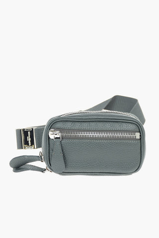 MM11 textured leather bum bag