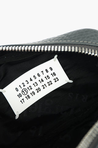 MM11 textured leather bum bag