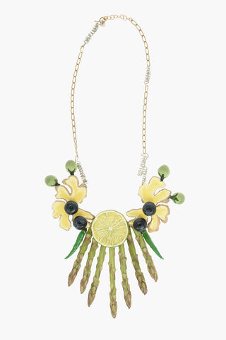fruits and vegetables pendant FRESH MARKET necklace