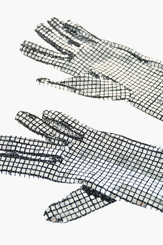 MM6 holographic Effect warm lenth gloves