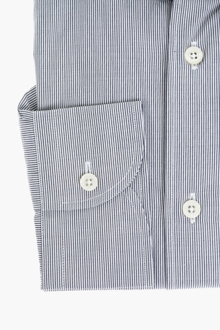 Camicia a Righe Hairline con Collo Francese
