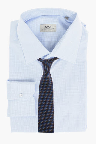 CC COLLECTION Camicia con Collo Francese a Quadretti