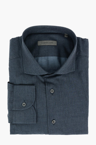 COUTURE Chambray Shirt with Spread Collar