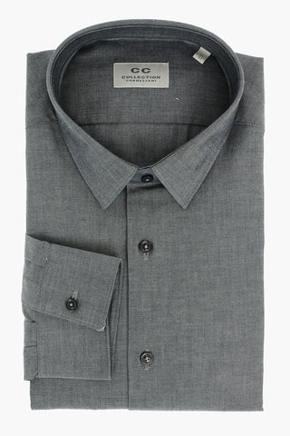 CC COLLECTION Camicia con Colletto Classico e Pochette Abbinata
