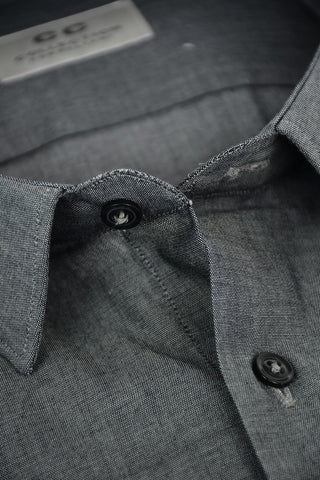 CC COLLECTION Camicia con Colletto Classico e Pochette Abbinata