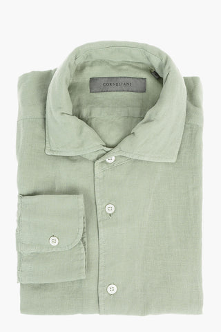 Camicia in Lino PEACOCK con Colletto Classico