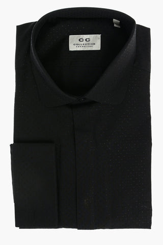 CC COLLECTION Camicia a Pois con Collo Rotondo