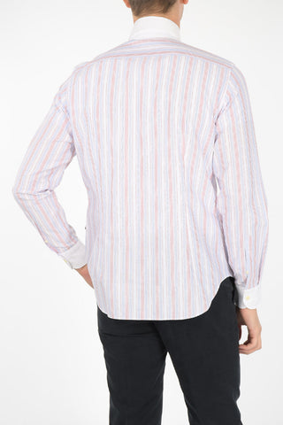 ID Flax Shirt with Mandarin Collar