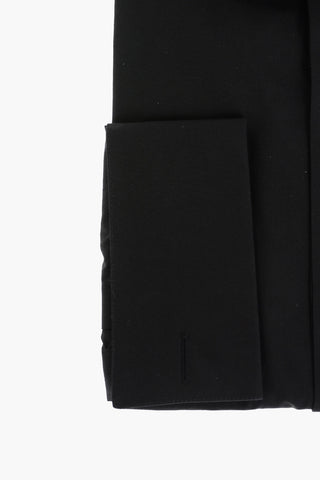 CC COLLECTION Wing-tip Collar Shirt with Double Cuffs