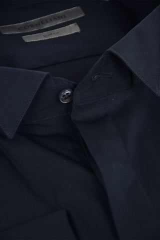 Shirt with Wing-tip Collar and Double French Cuffs