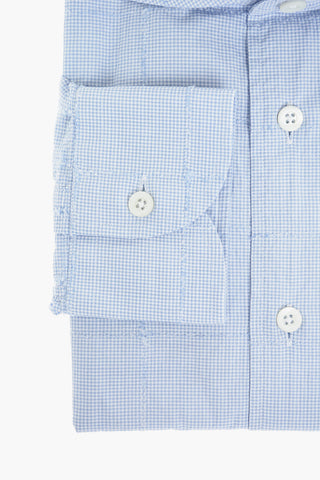 ID Minicheckered Cotton Shirt with Classic Collar