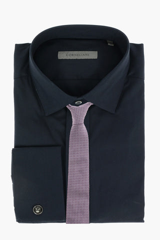 Camicia con Collo Francese e Polsini Doppi alla Francese