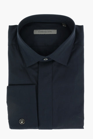 Camicia con Collo Francese e Polsini Doppi alla Francese
