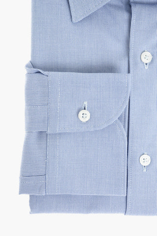 CC COLLECTION Camicia in Motivo Basket Weave con Collo Francese