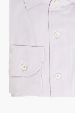Camicia in Twill con Colletto Classico
