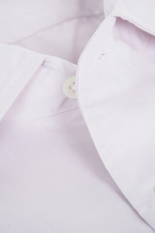 Camicia in Twill con Colletto Classico