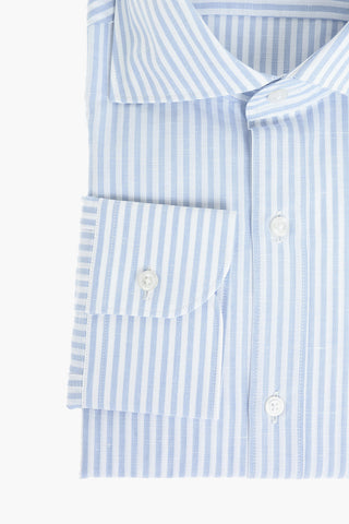 CC COLLECTION Cotton Flax Shirt with Awning Stripes