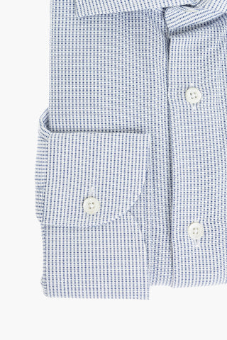 Abstract Pattern Shirt with Spread Collar