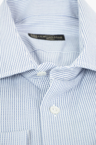 Abstract Pattern Shirt with Spread Collar