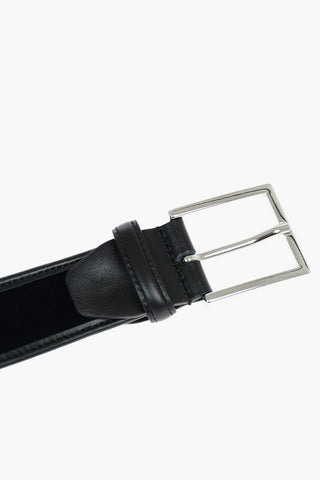 CC COLLECTION Cintura in Pelle con Rivestimento in Velluto