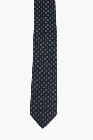 CC COLLECTION Silk Tie with Paisley Pattern