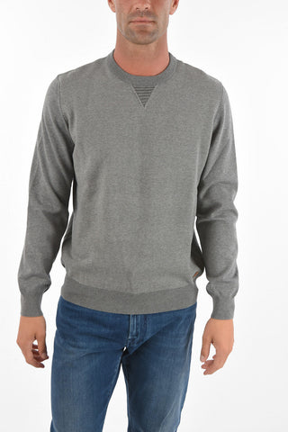 Crew Neck PARIGI Cotton Blend Sweater