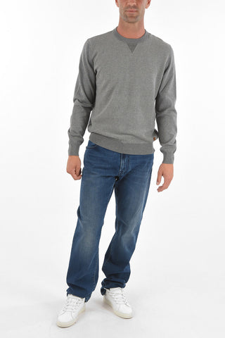 Crew Neck PARIGI Cotton Blend Sweater