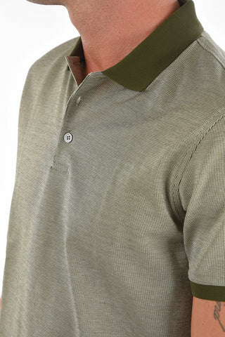 CC COLLECTION Microstriped Cotton Polo