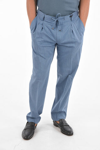 ID Cotton IDENTITY Chino Pants with Double Pleat