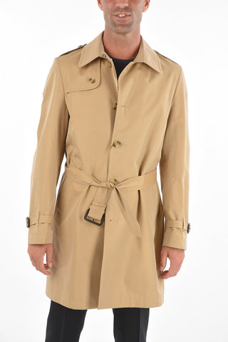 Trench in Cotone Foderato con Cintura