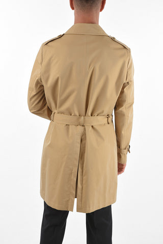 Trench in Cotone Foderato con Cintura
