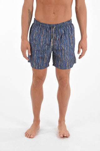 Swim Shorts with Chain Print