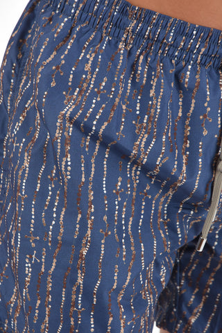 Swim Shorts with Chain Print