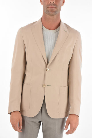 ID Unlined IDENTITY Silk Blazer with Patch Pockets