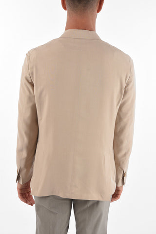 ID Unlined IDENTITY Silk Blazer with Patch Pockets