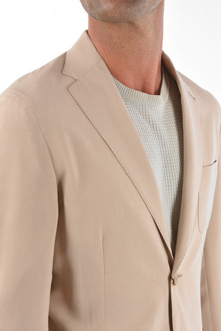ID Unlined IDENTITY Silk Blazer with Patch Pockets