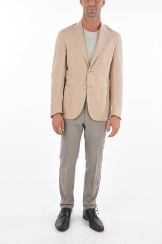 ID Unlined IDENTITY Silk Blazer with Patch Pockets